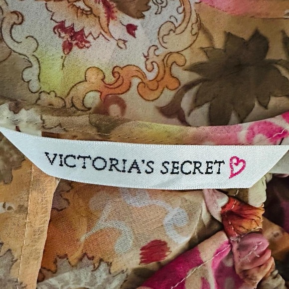 Victoria’s Secret Y2K Floral Slip Dress Tie Front - Picture 3 of 4